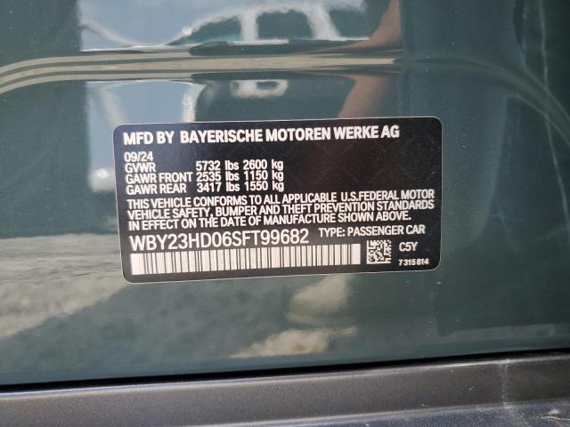 WBY23HD06SFT99682 - 2025 BMW I4 EDRIVE 40 BLUE photo 13