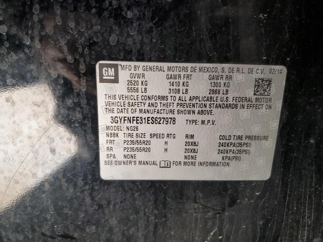 3GYFNFE31ES627978 - 2014 CADILLAC SRX PERFORMANCE COLLECTION BLACK photo 13