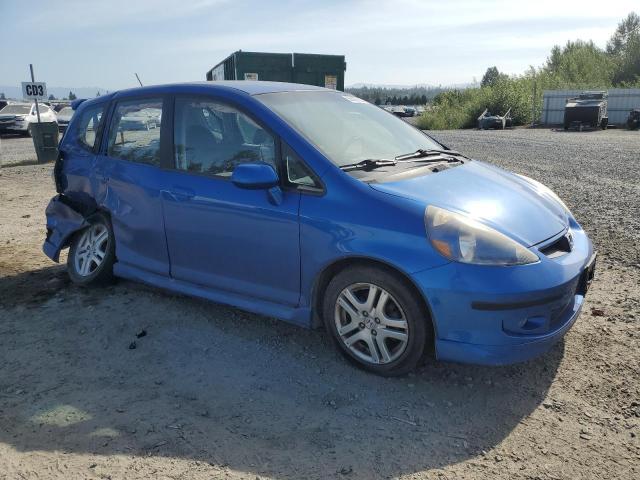 JHMGD37677S004638 - 2007 HONDA FIT S BLUE photo 4