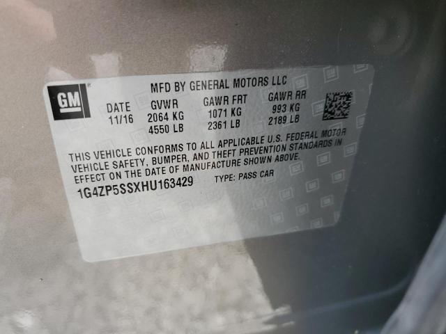 1G4ZP5SSXHU163429 - 2017 BUICK LACROSSE ESSENCE Gümüş foto 12