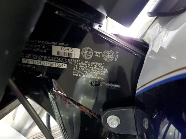 1HD1FC4197Y601554 - 2007 HARLEY-DAVIDSON FLHTCUI 白色 照片 10