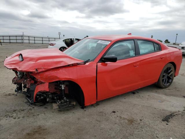 2C3CDXHG5NH267296 - 2022 DODGE CHARGER GT RED photo 1