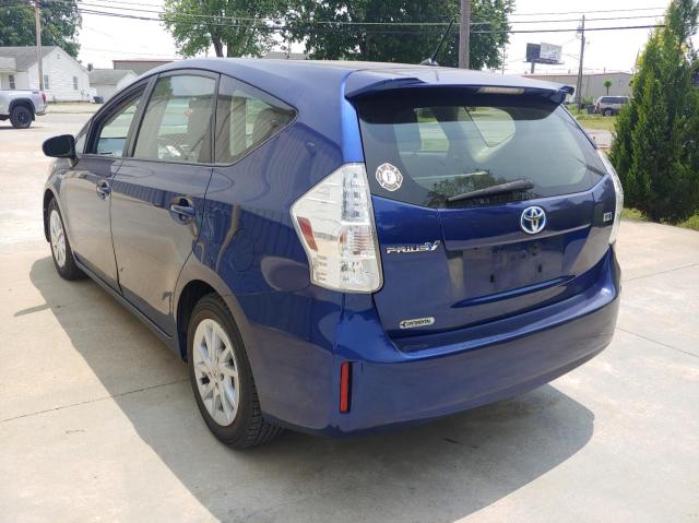 JTDZN3EUXD3266524 - 2013 TOYOTA PRIUS V BLUE photo 3