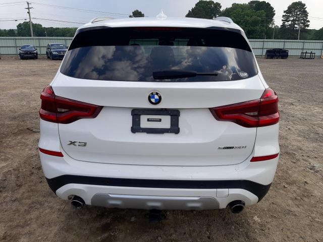 5UXTR7C53KLF30193 - 2019 BMW X3 SDRIVE30I WHITE photo 6