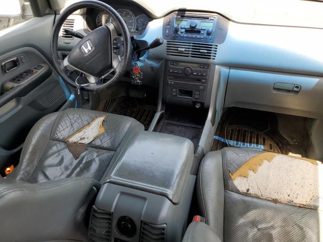 2HKYF18684H611614 - 2004 HONDA PILOT EXL BLUE photo 8