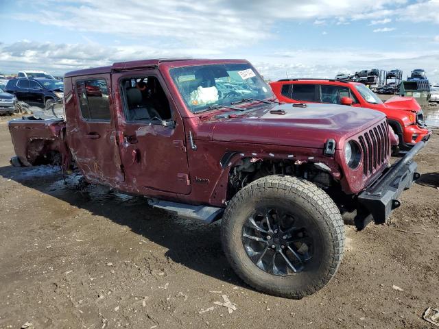 1C6HJTFG7ML523145 - 2021 JEEP GLADIATOR OVERLAND MAROON photo 4