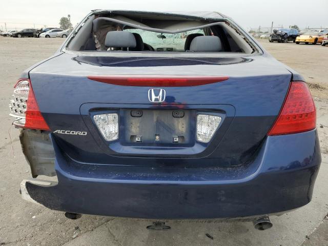 1HGCM56487A045038 - 2007 HONDA ACCORD LX BLUE photo 6