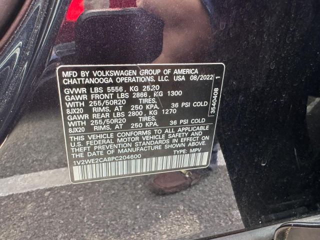 1V2WE2CA8PC204600 - 2023 VOLKSWAGEN ATLAS CROS SE Noir photo 10