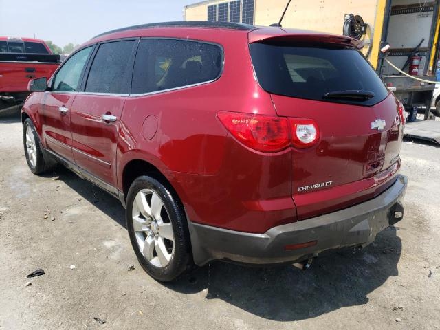 1GNEV33D59S151478 - 2009 CHEVROLET TRAVERSE LTZ RED photo 2