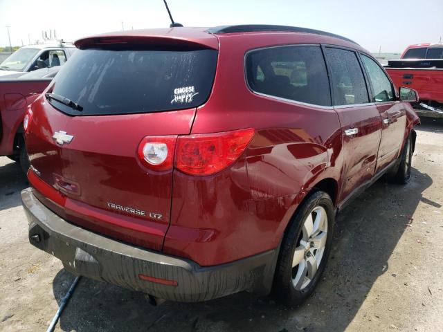 1GNEV33D59S151478 - 2009 CHEVROLET TRAVERSE LTZ RED photo 3