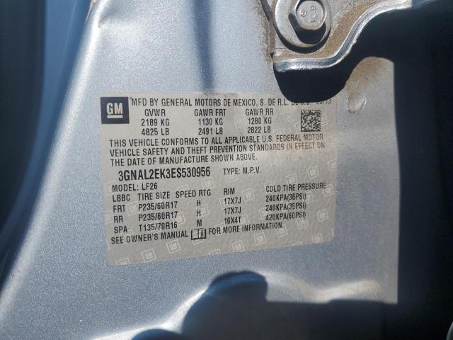 3GNAL2EK3ES530956 - 2014 CHEVROLET CAPTIVA LS 青绿色 照片 13