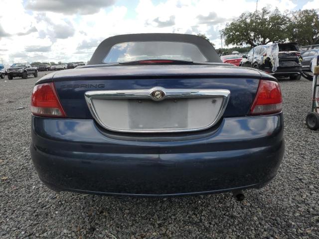 1C3EL45X06N103834 - 2006 CHRYSLER SEBRING BLUE photo 6