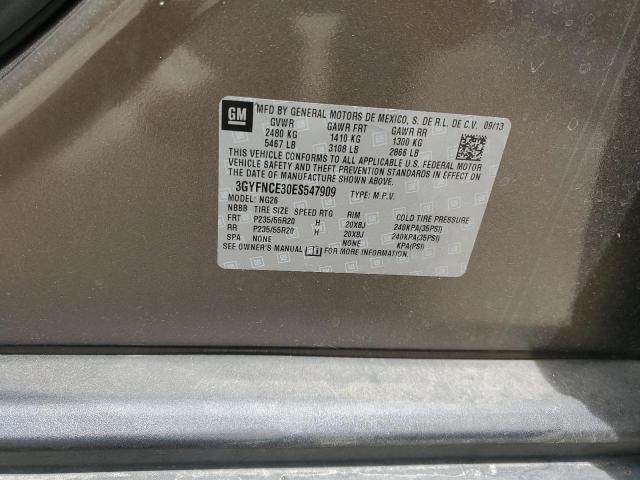 3GYFNCE30ES547909 - 2014 CADILLAC SRX PERFORMANCE COLLECTION TAN photo 13