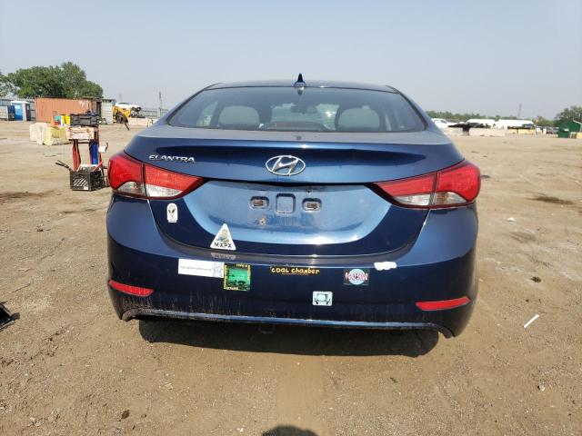 5NPDH4AE8FH647446 - 2015 HYUNDAI ELANTRA 4D SE BLUE photo 6