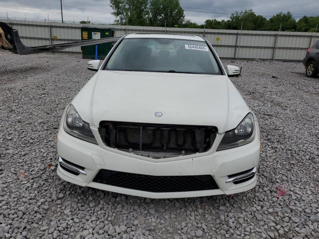 WDDGF8BB8CA699120 - 2012 MERCEDES-BENZ C 300 4MATIC WHITE photo 5