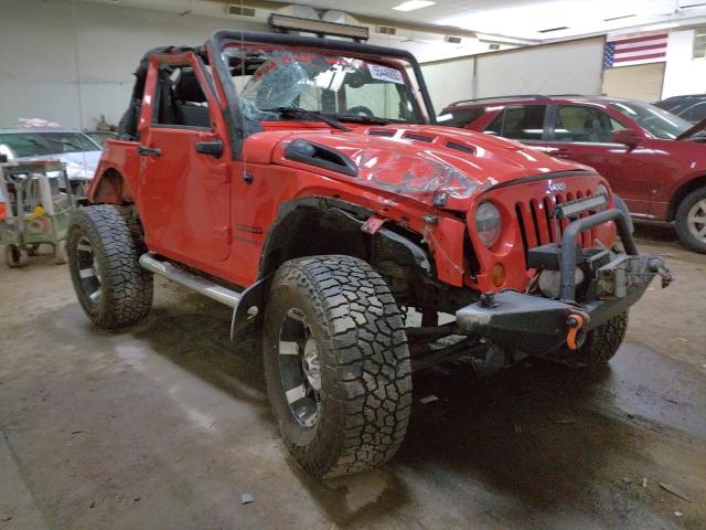 1C4AJWAG5DL553845 - 2013 JEEP WRANGLER SPORT RED photo 1