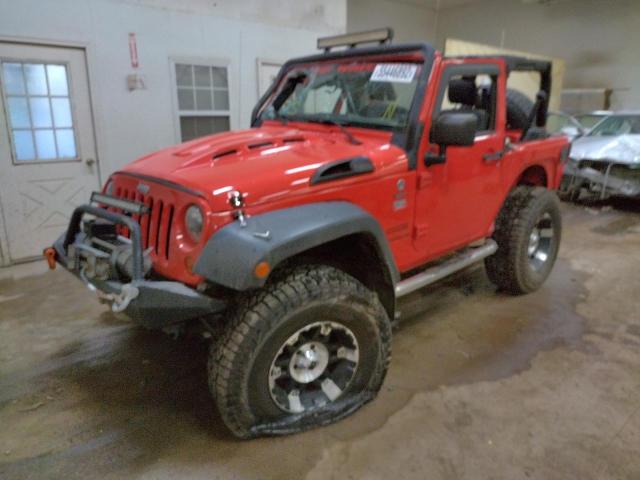 1C4AJWAG5DL553845 - 2013 JEEP WRANGLER SPORT RED photo 2