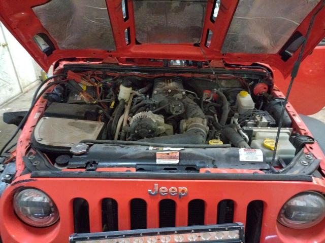 1C4AJWAG5DL553845 - 2013 JEEP WRANGLER SPORT RED photo 7