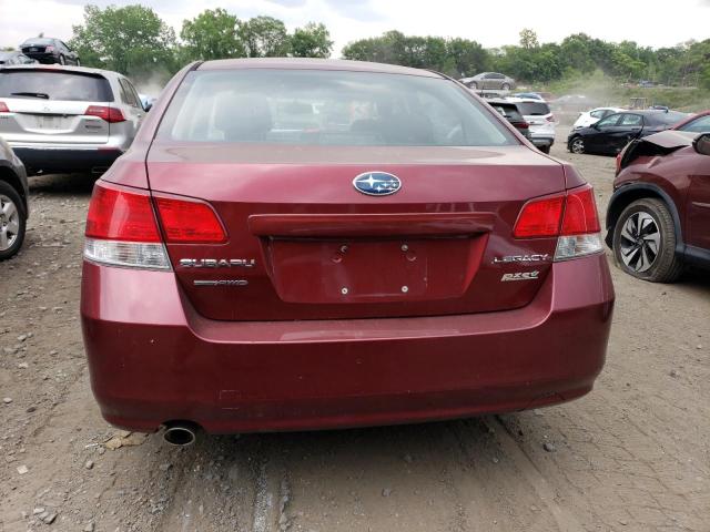 4S3BMBC63B3257289 - 2011 SUBARU LEGACY 2.5I PREMIUM BURGUNDY photo 6