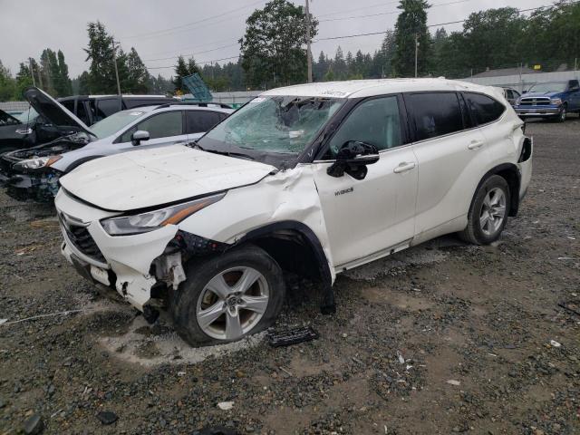 5TDBBRCH9LS501057 - 2020 TOYOTA HIGHLANDER HYBRID LE WHITE photo 1