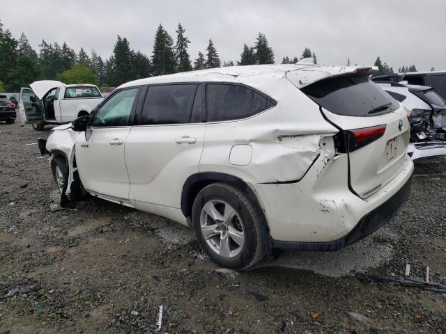 5TDBBRCH9LS501057 - 2020 TOYOTA HIGHLANDER HYBRID LE WHITE photo 2