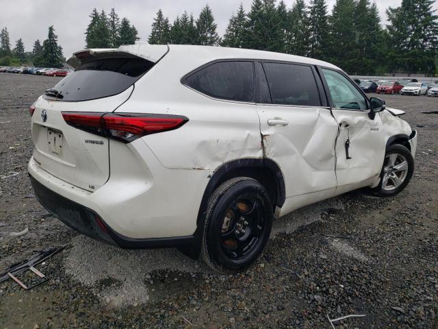 5TDBBRCH9LS501057 - 2020 TOYOTA HIGHLANDER HYBRID LE WHITE photo 3