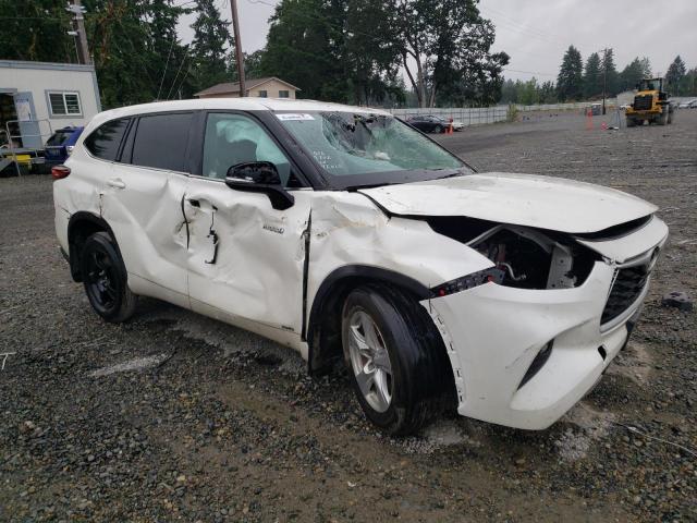 5TDBBRCH9LS501057 - 2020 TOYOTA HIGHLANDER HYBRID LE WHITE photo 4