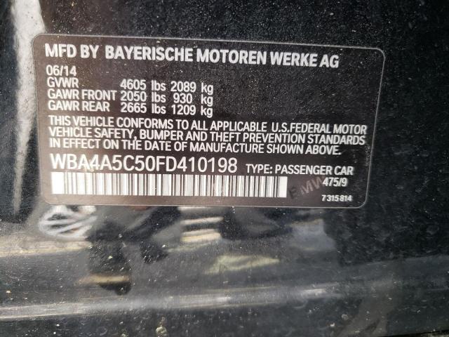 WBA4A5C50FD410198 - 2015 BMW 428 I GRAN COUPE BLACK photo 12