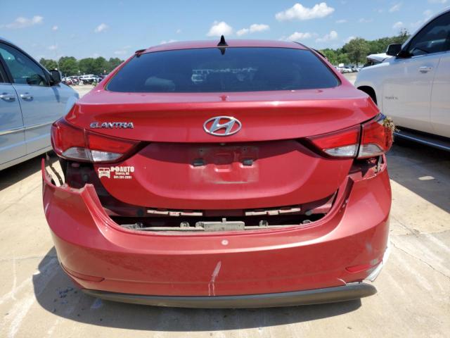 KMHDH4AEXGU543639 - 2016 HYUNDAI ELANTRA SE RED photo 6