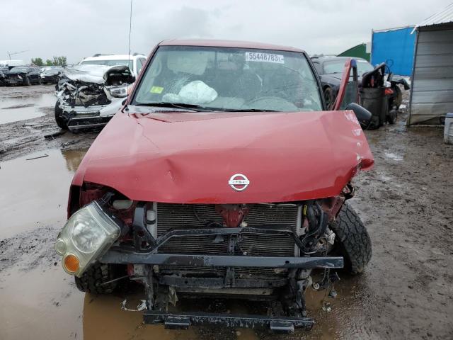 1N6ED26Y14C446386 - 2004 NISSAN FRONTIER KING CAB XE V6 RED photo 5