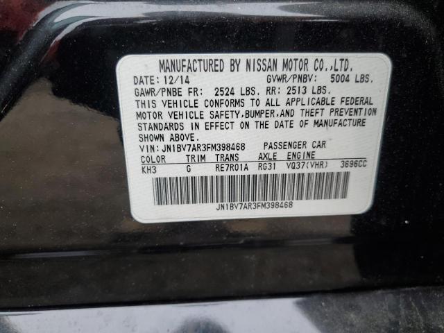 JN1BV7AR3FM398468 - 2015 INFINITI Q50 BASE BLACK photo 13