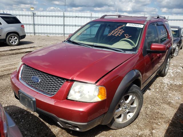 1FMZK05155GA18717 - 2005 FORD FREESTYLE SEL RED photo 2