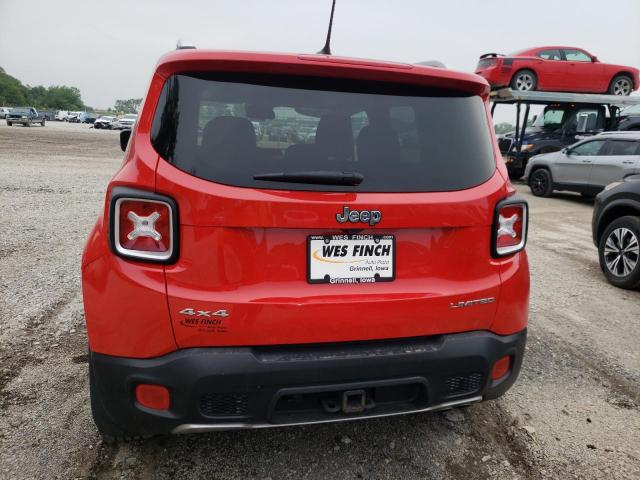 ZACCJBDBXHPF67341 - 2017 JEEP RENEGADE LIMITED RED photo 6