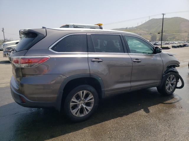 5TDJKRFH1FS199257 - 2015 TOYOTA HIGHLANDER XLE Boz foto 3