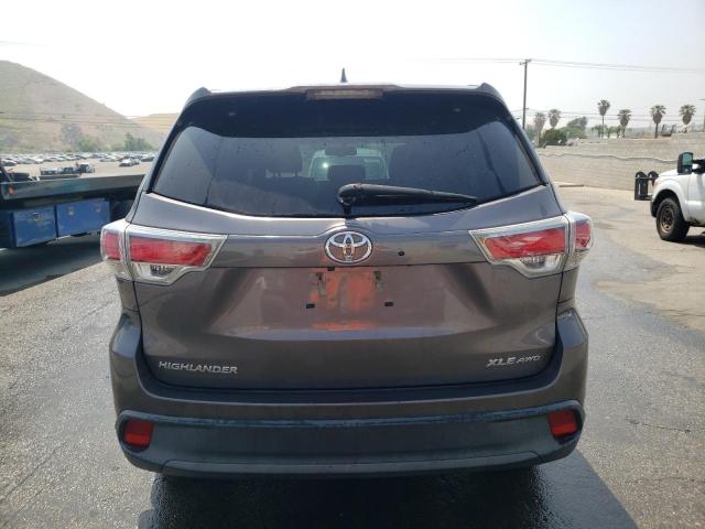 5TDJKRFH1FS199257 - 2015 TOYOTA HIGHLANDER XLE Boz foto 6