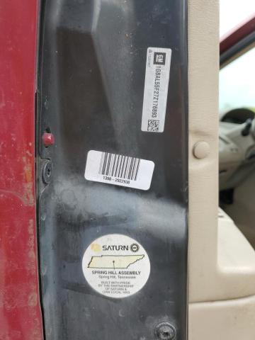 1G8AL55F27Z176893 - 2007 SATURN ION LEVEL 3 RED photo 12