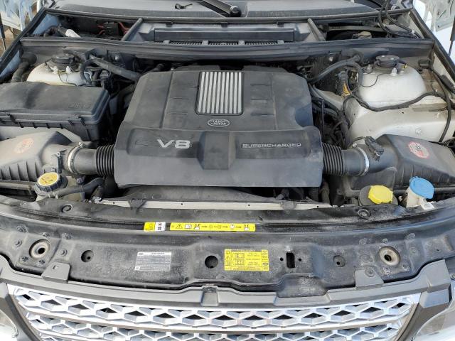 SALMP1E43BA350615 - 2011 LAND ROVER RANGE ROVE AUTOBIOGRAPHY WHITE photo 12