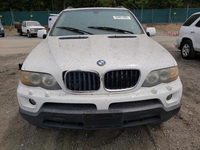 5UXFA135X4LU20369 - 2004 BMW X5 3.0I WHITE photo 5