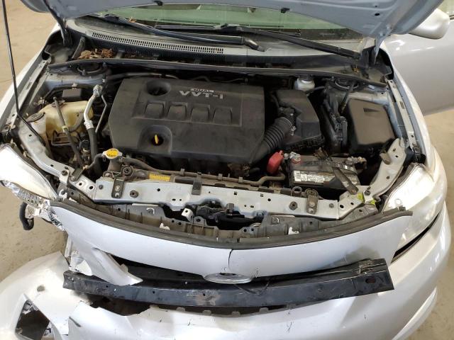 2T1BU4EE0AC490388 - 2010 TOYOTA COROLLA BASE SILVER photo 11