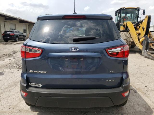 MAJ6S3GL1NC460804 - 2022 FORD ECOSPORT SE BLUE photo 6