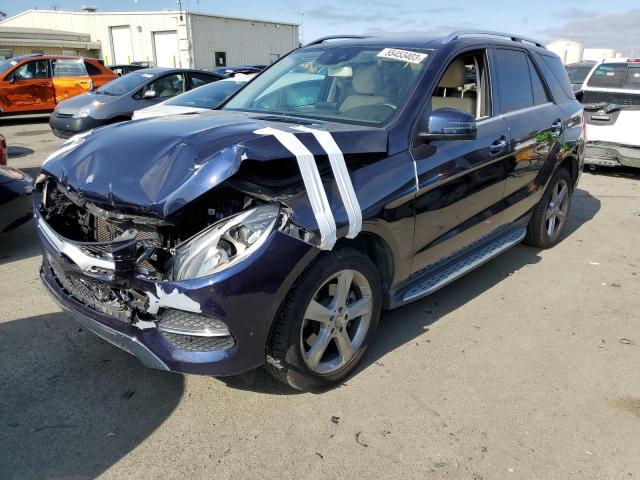 4JGDA5HB2GA748704 - 2016 MERCEDES-BENZ GLE 350 4MATIC BLUE photo 1