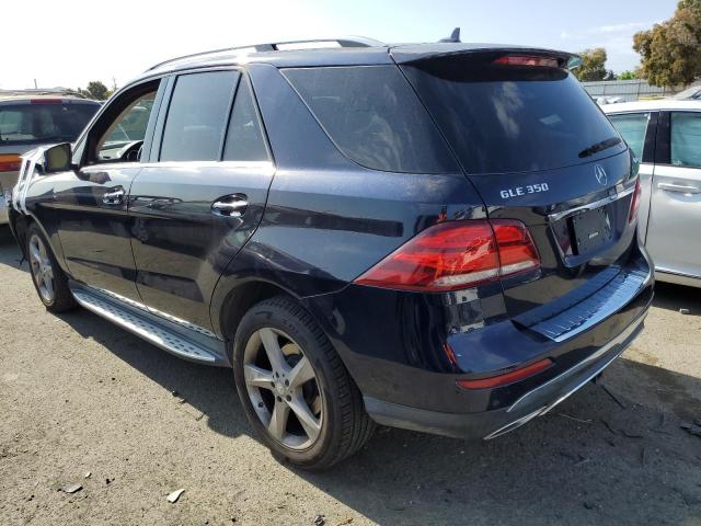 4JGDA5HB2GA748704 - 2016 MERCEDES-BENZ GLE 350 4MATIC BLUE photo 2