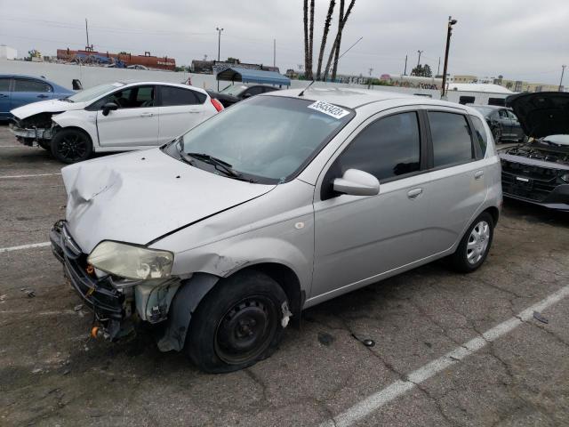 KL1TD66686B675664 - 2006 CHEVROLET AVEO BASE SILVER photo 1