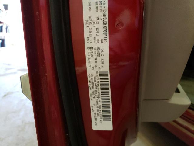 2A4RR5D14AR230302 - 2010 CHRYSLER TOWN & COU TOURING 勃艮第红 照片 12