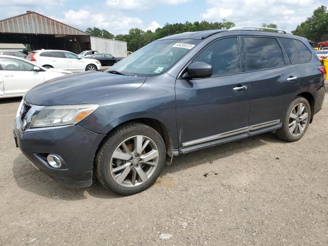 5N1AR2MM1EC606458 - 2014 NISSAN PATHFINDER S GRAY photo 1