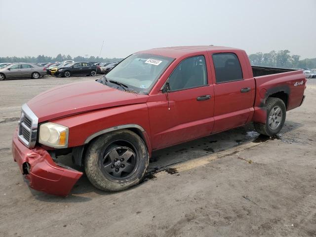 1D7HW48N06S619497 - 2006 DODGE DAKOTA QUAD SLT RED photo 1