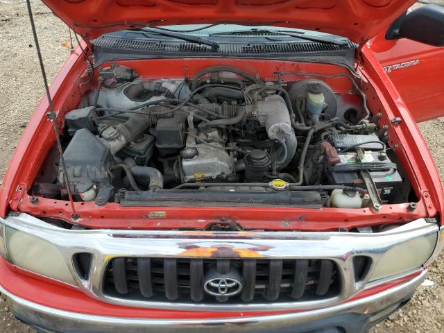 5TESM92N02Z073639 - 2002 TOYOTA TACOMA XTRACAB PRERUNNER წითელი ფოტო 11