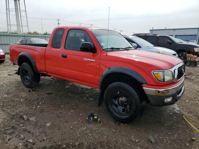 5TESM92N02Z073639 - 2002 TOYOTA TACOMA XTRACAB PRERUNNER წითელი ფოტო 4