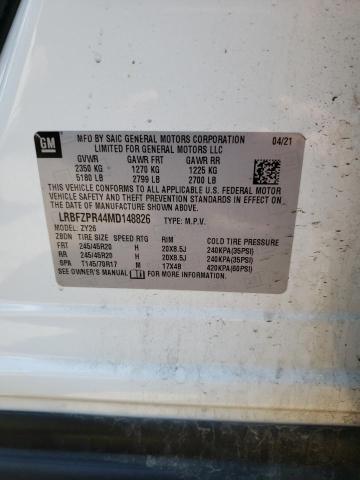 LRBFZPR44MD148826 - 2021 BUICK ENVISION ESSENCE WHITE photo 12