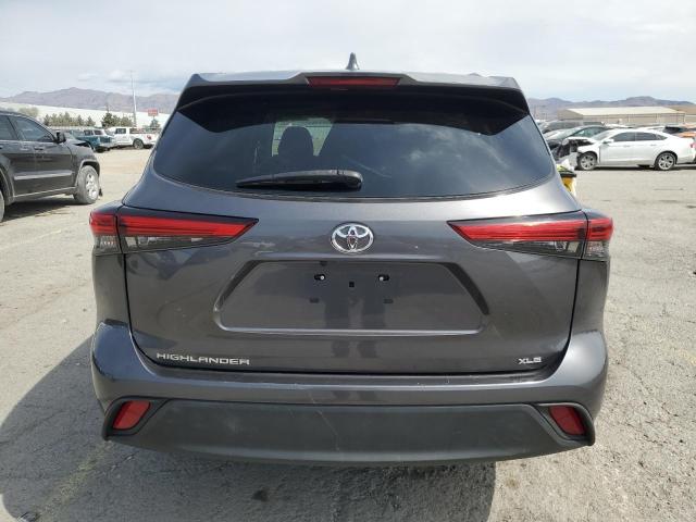 5TDGZRAH9NS547267 - 2022 TOYOTA HIGHLANDER XLE GRAY photo 6